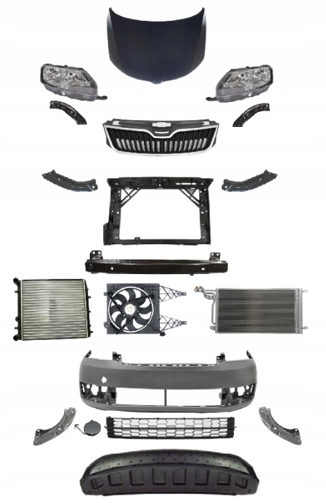 фото №1, Skoda rapid nh 2012-2017 kompletny перед капот pas