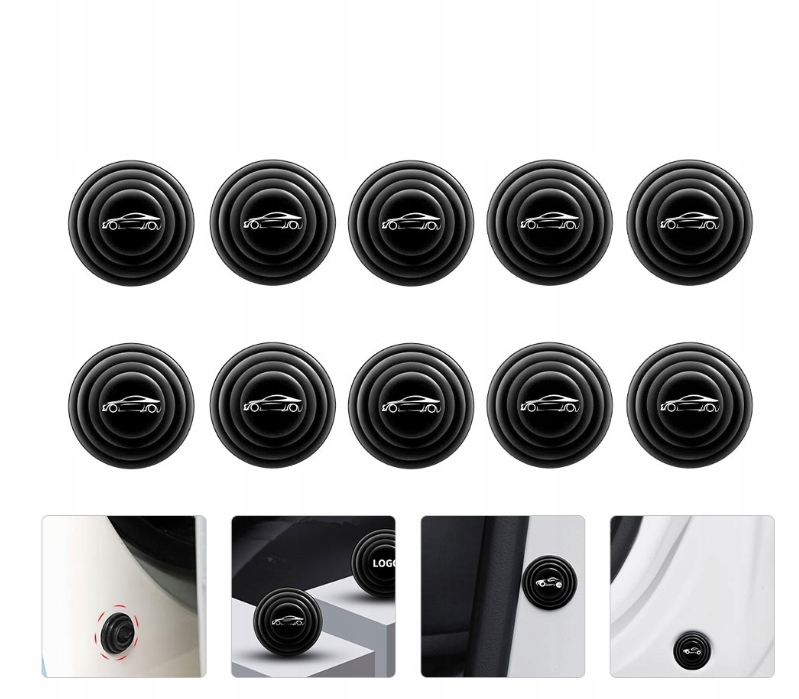 фото №15, 12x відбійник наклейка ciche замикання доводчик двері