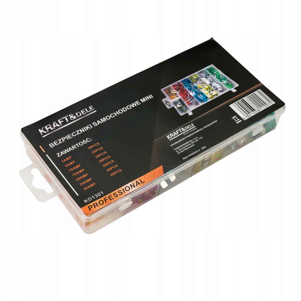фото №10, Набор предохранителей предохранители автомобильные 140szt. 3-30a kraft&dele