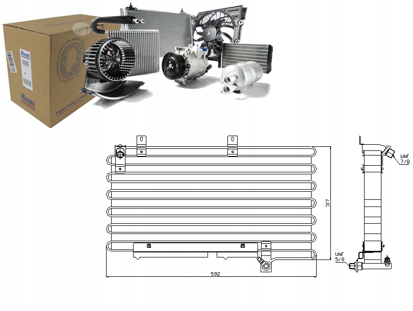 фото №10, Радиатор кондиционера nissens 94000