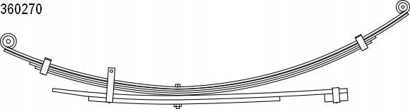 фото №1, Cs рессора mitsubishi задняя l200 96-07 4x4 4+2 515/685mm