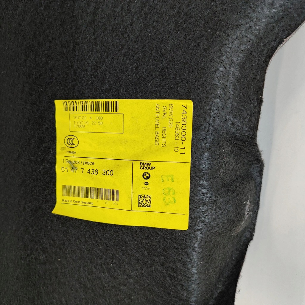 фото №5, Bmw 3 g20 g21 2019 обшивка / обивка / багажника