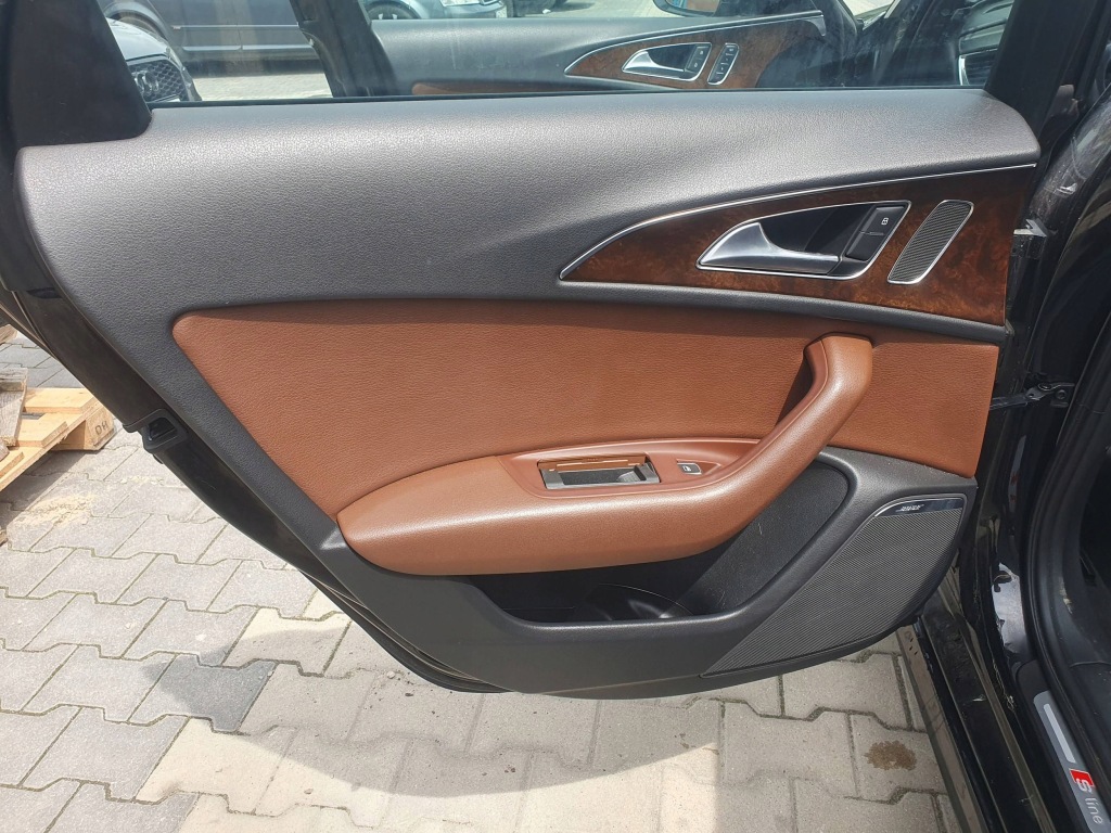 фото №11, Сиденья заднее сиденье обшивки салон полный комплект audi a6 c7 коричневая кожа