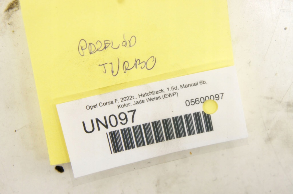 Un097 opel corsa f 1.5d шланг трубка turbo турбонагнетателя в Украине