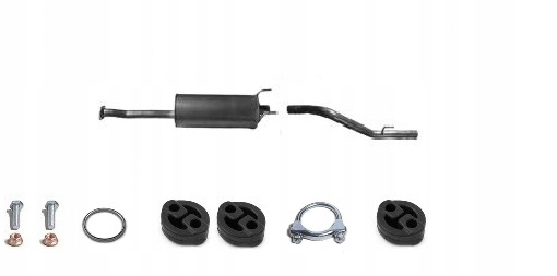 фото №1, Toyota hi-lux hilux 2.5 d 2001-2005 гаситель + труба