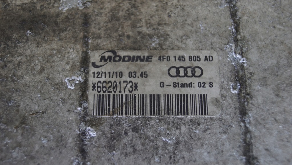 Интеркулер audi a6 c6 2.0 tdi 4f0145805ad Оригинал