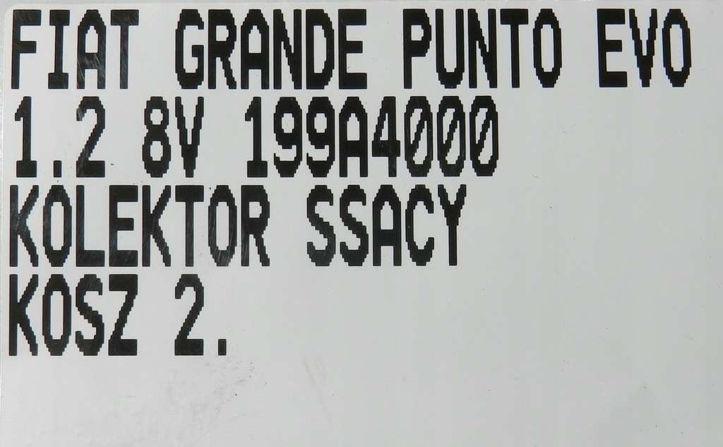 фото №8, Колектор всмоктуючий fiat grande punto 1.2 8v 199a4000