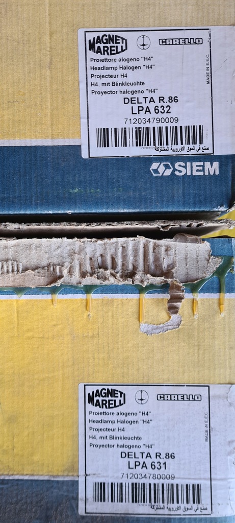 фото №16, Фары лампы lancia delta i hf 1979-1991 левый+ правый оригинал kpl. nowe