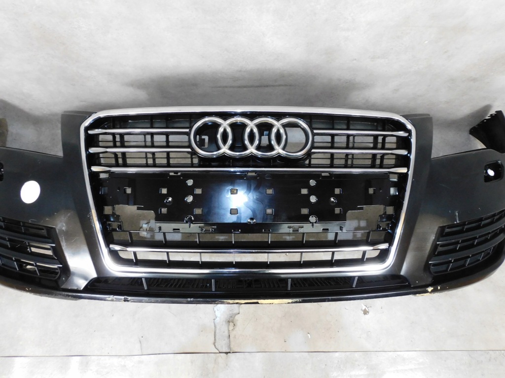 фото №9, Audi a7 c7 4g8 бампер перед передній kompletny звичайний czrny