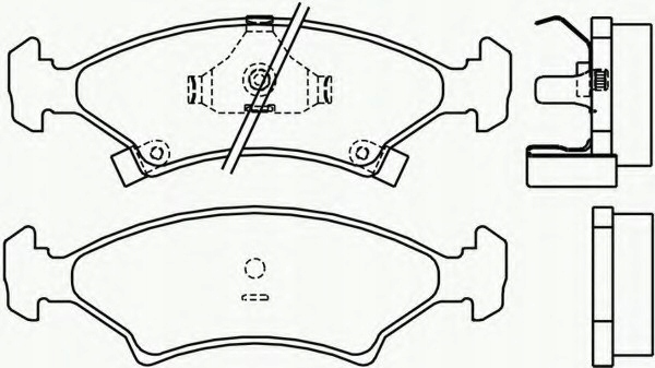фото №1, Гальмівні колодки ham. перед kia sephia 1993-, shuma 1997-