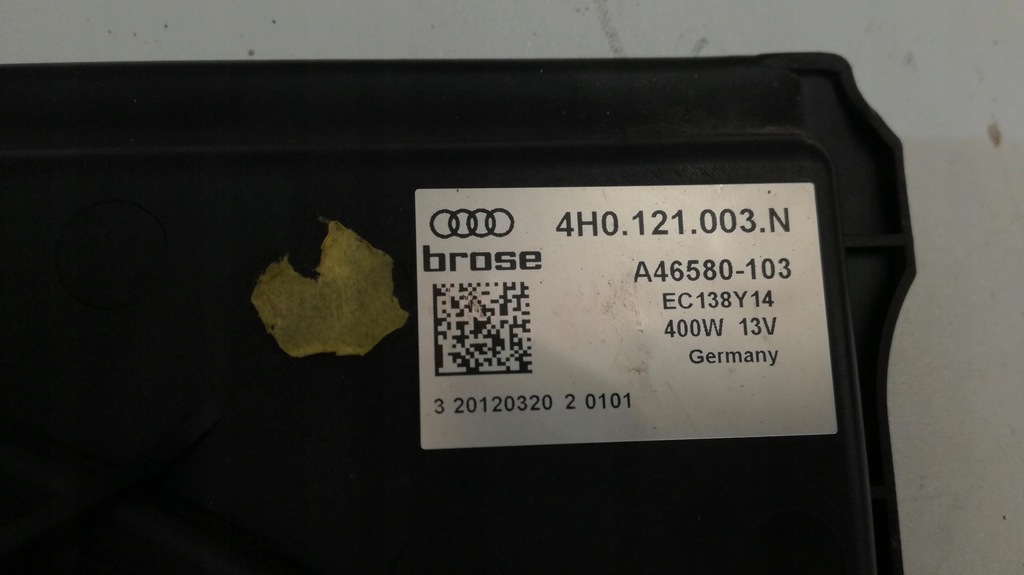 фото №12, Audi a8 4h корпус вентилятор 4h0121003n