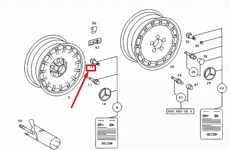 Mercedes-benz салон w123 zabytkowy металлический вентилятор шин a1074000013 oem Оригинал