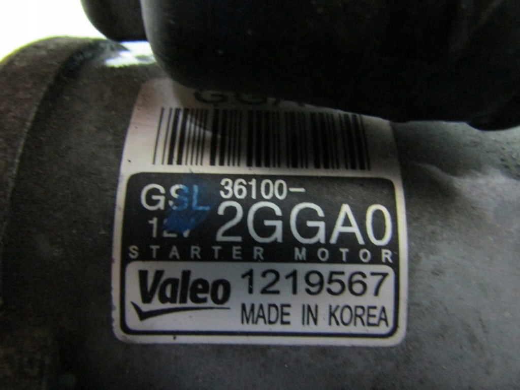 I30 3 fastback n 2.0 19r стартер 36100-2gga0 1219567 Зі Шроту