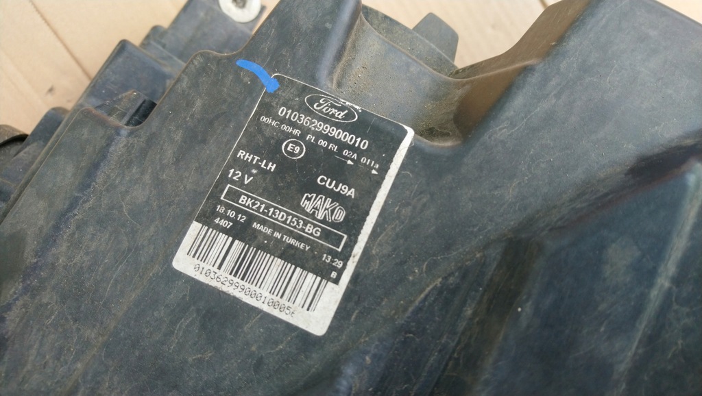 фото №7, Лампа ліва перед передня ford transit custom