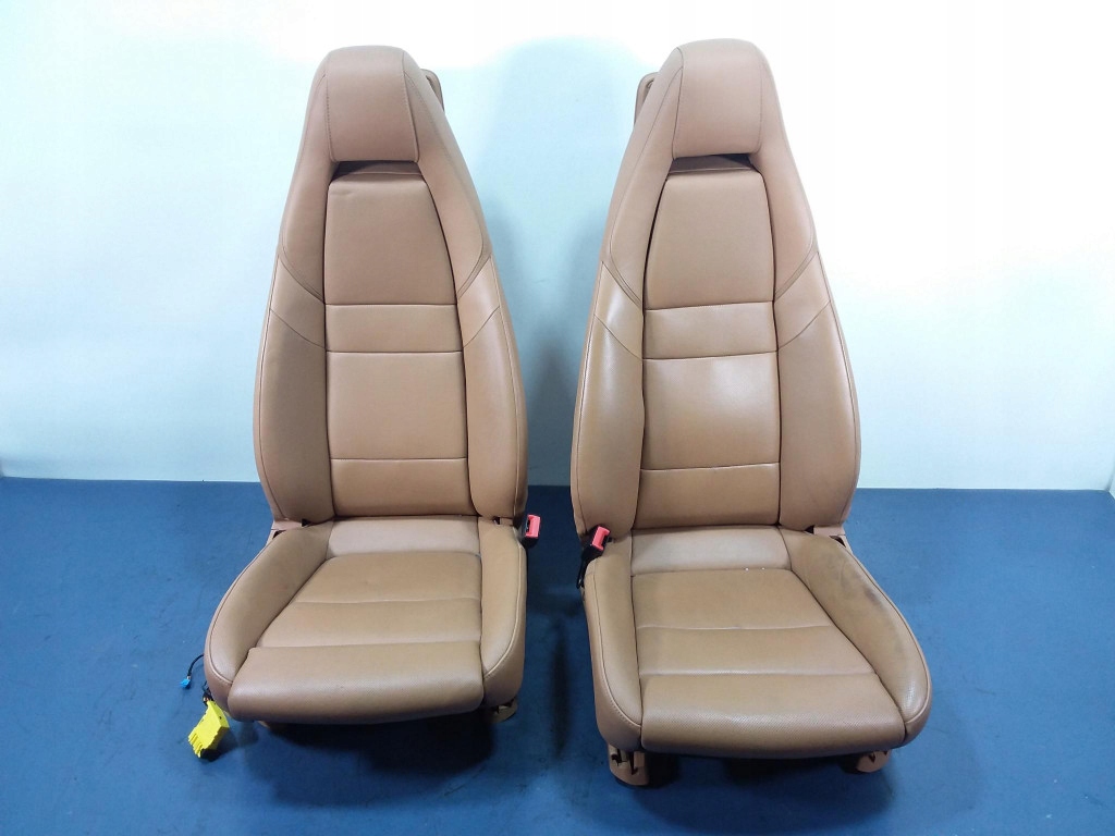 фото №5, Porsche panamera i 970 сиденья заднее сиденье обшивки кожа cognac kpl