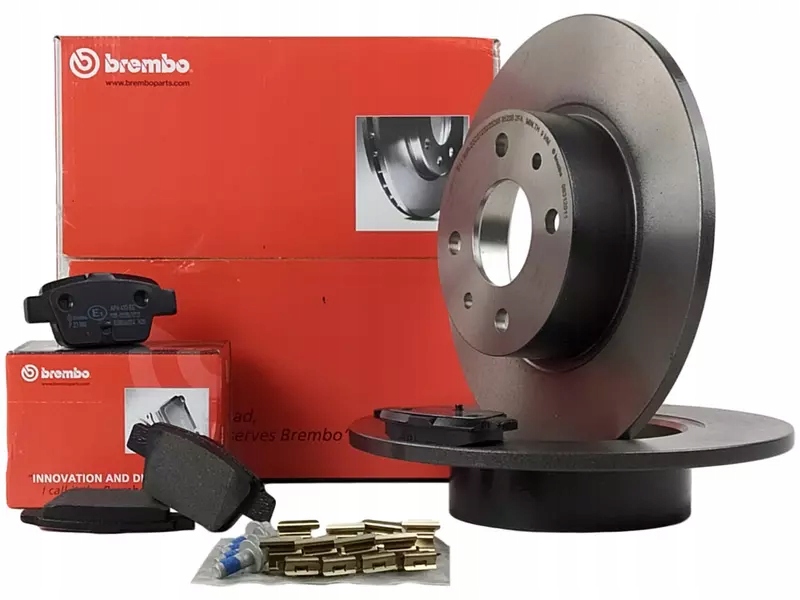 фото №2, Brembo тормозные диски тормозные колодки задняя fiat bravo ii stilo 251mm