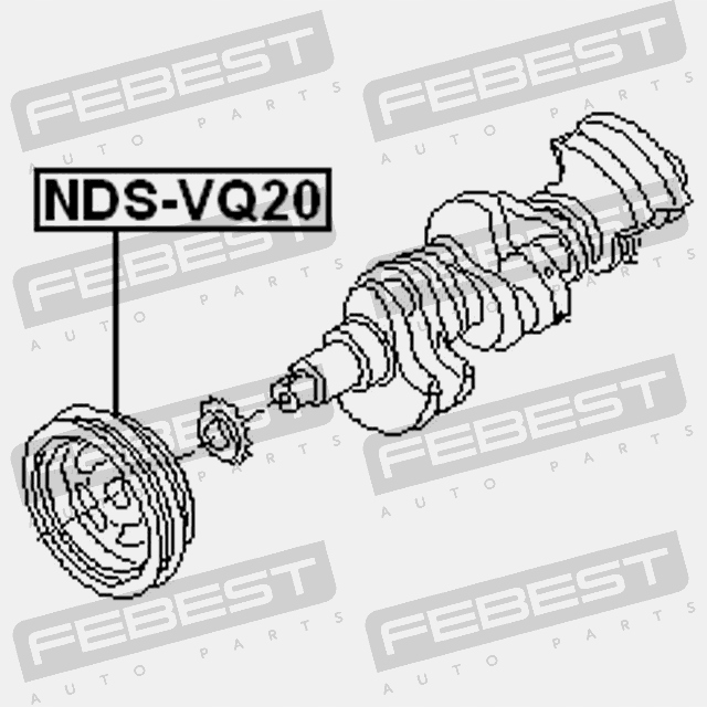 фото №13, Колесо натяжний вала колінчастого nissan maxima ca33