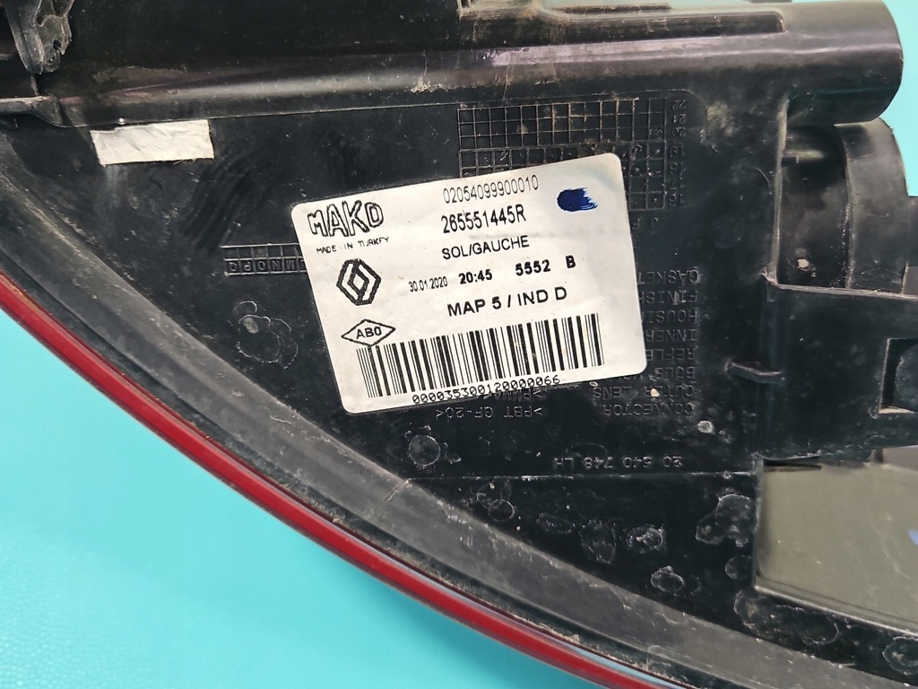 фото №5, Лампа задняя задняя левая renault clio iv lift 16-20 kombi