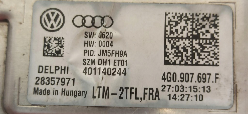 фото №5, Audi a7 4g модуль перетворювач led 4g0907697f