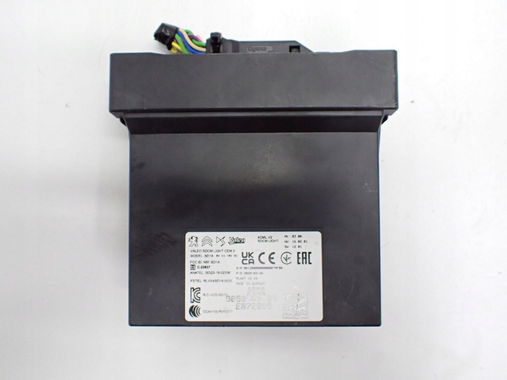 фото №1, Модуль блок управления света 9850435680 citroen c4 iii 25r