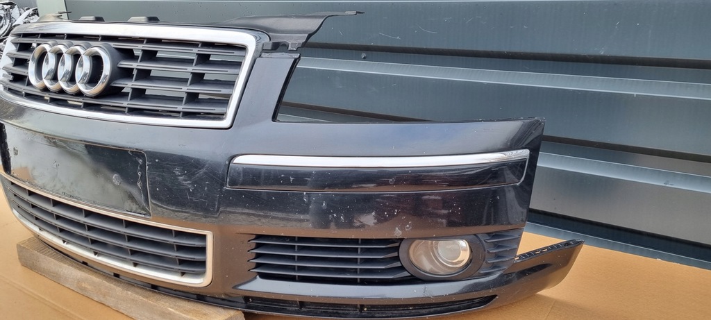 фото №6, Audi a8 d3 бампер перед bez отверстий оригинал b080