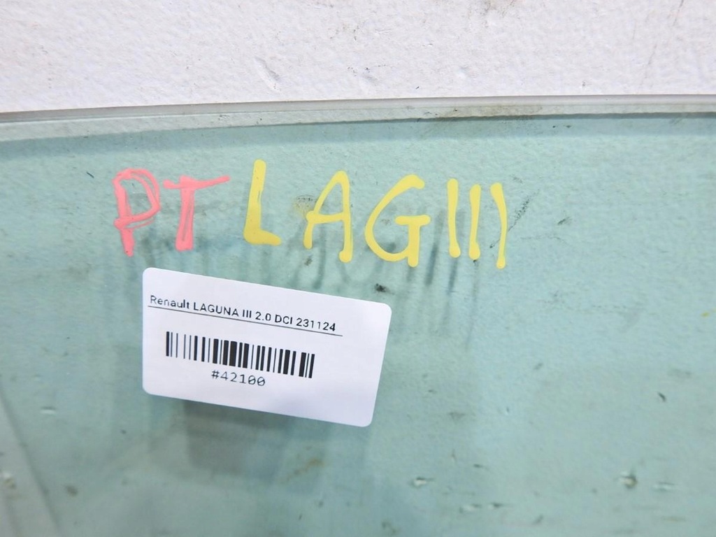 фото №2, Скло двері правий задня renault laguna iii