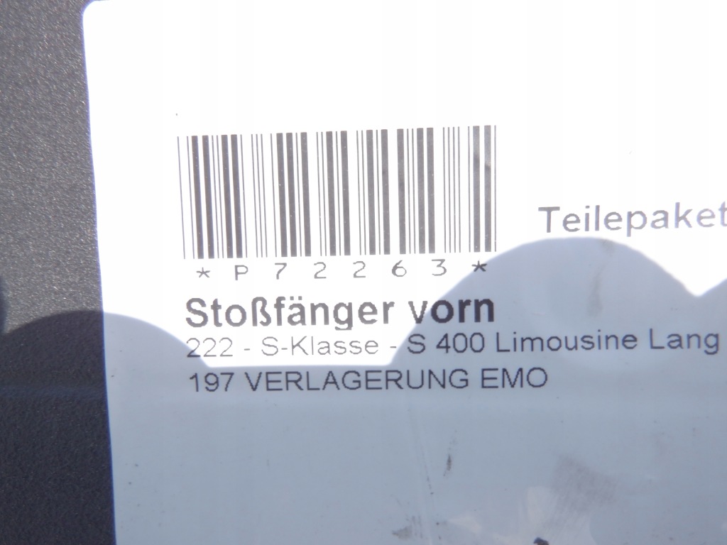 фото №13, Mercedes s klasa w222 бампер передний kpl чёрный