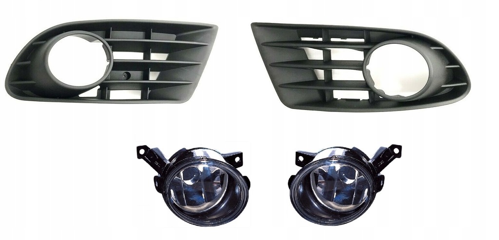 фото №1, Протитуманні фари + ґрати vw golf v 5 plus комплект