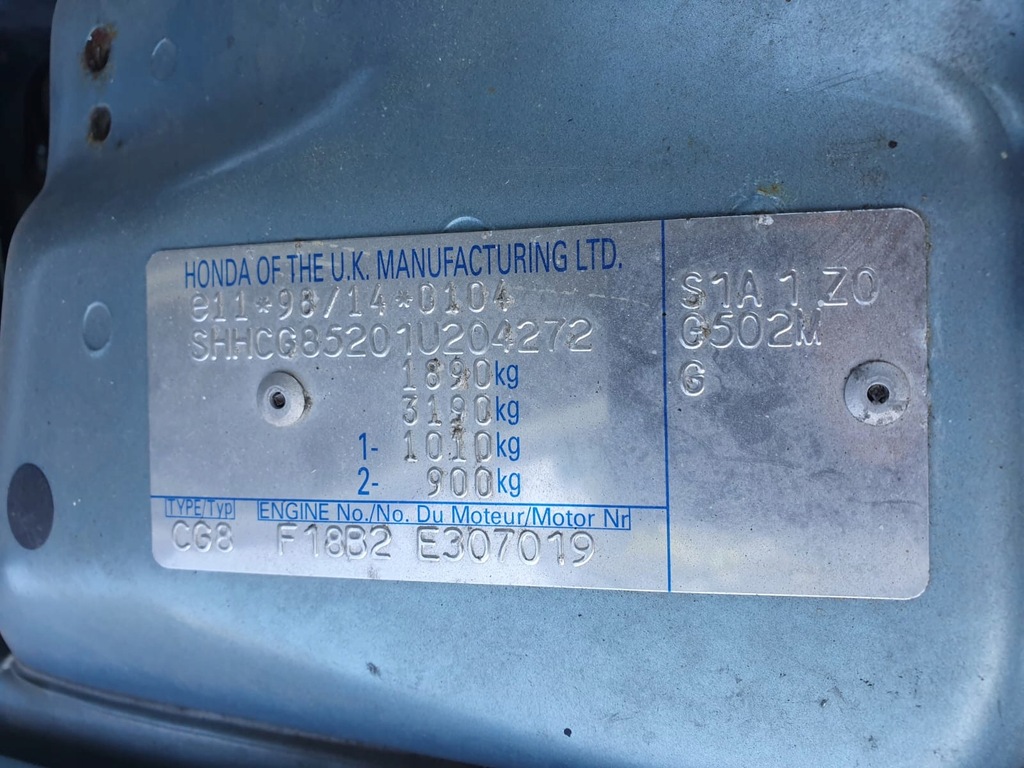 фото №14, Кришка багажника кришка багажника honda accord 01r g502m