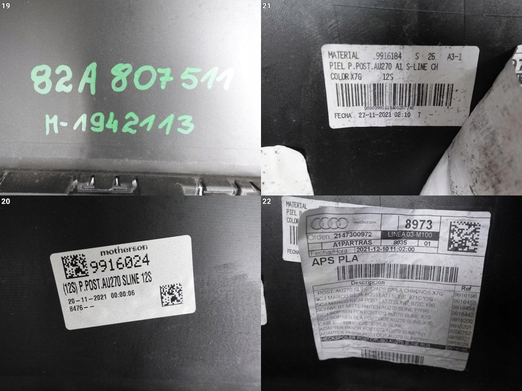 фото №11, Audi a1 ii 82a s-line 18- бампер задня 6xpdc