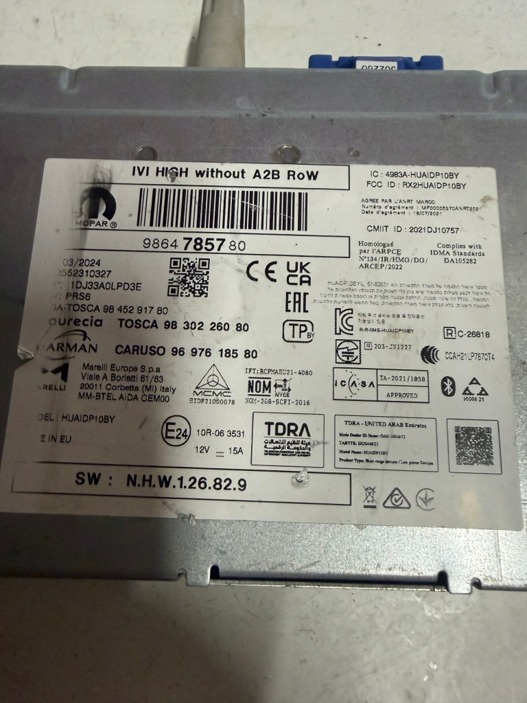 Peugeot opel радио навигация мультимедиа 9864785780 Оригинал