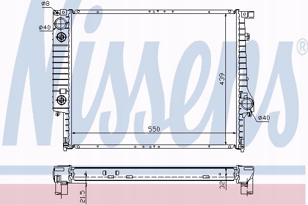 Купити Радіатор двигуна bmw