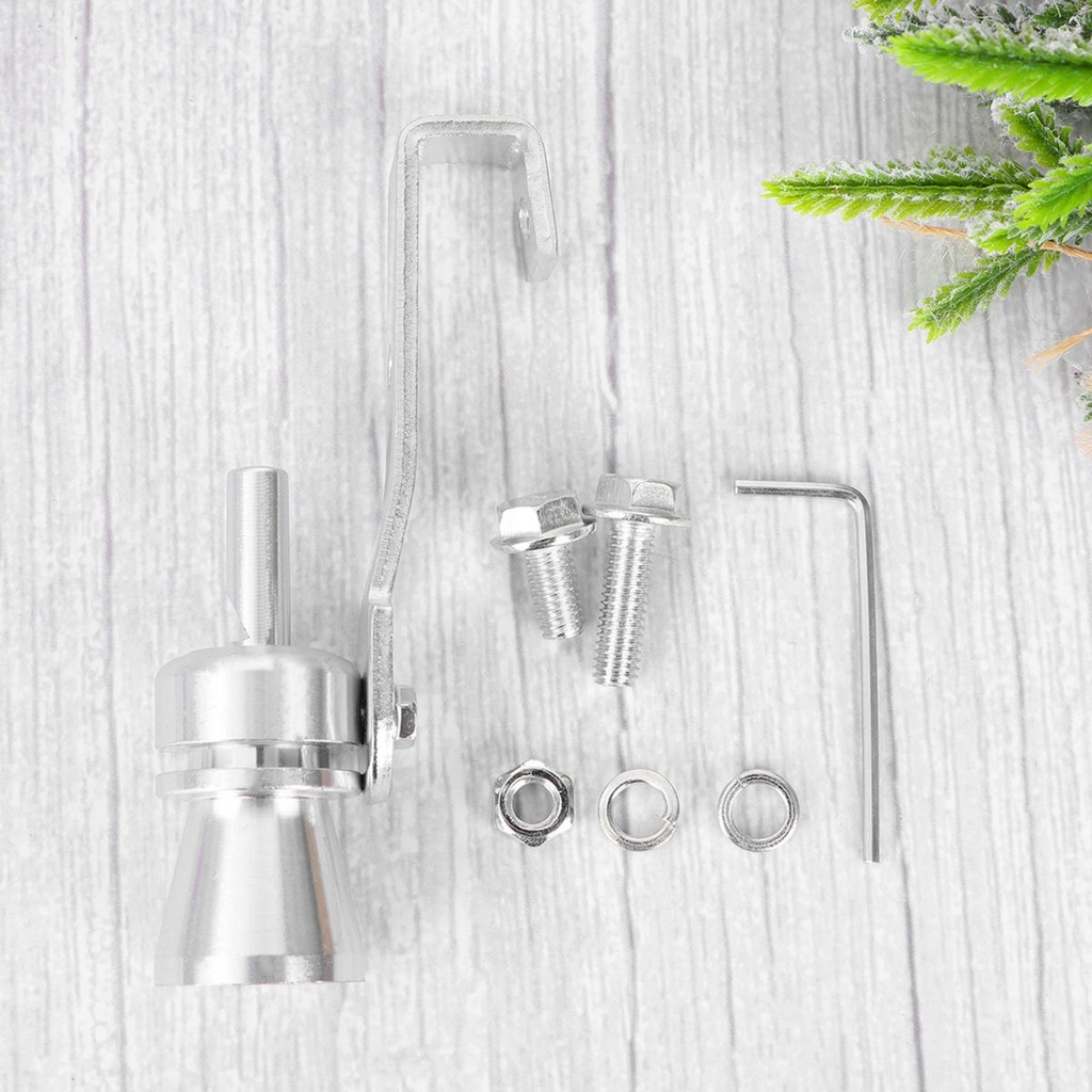 фото №12, 2szt тюнінг автомобільний турбіна пищалка випускний сигналізатор звуковий ogon сріблястий