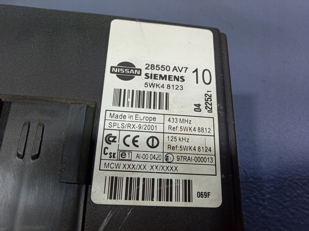 фото №4, Nissan primera p12 модуль блок управления комфорта 28550av710