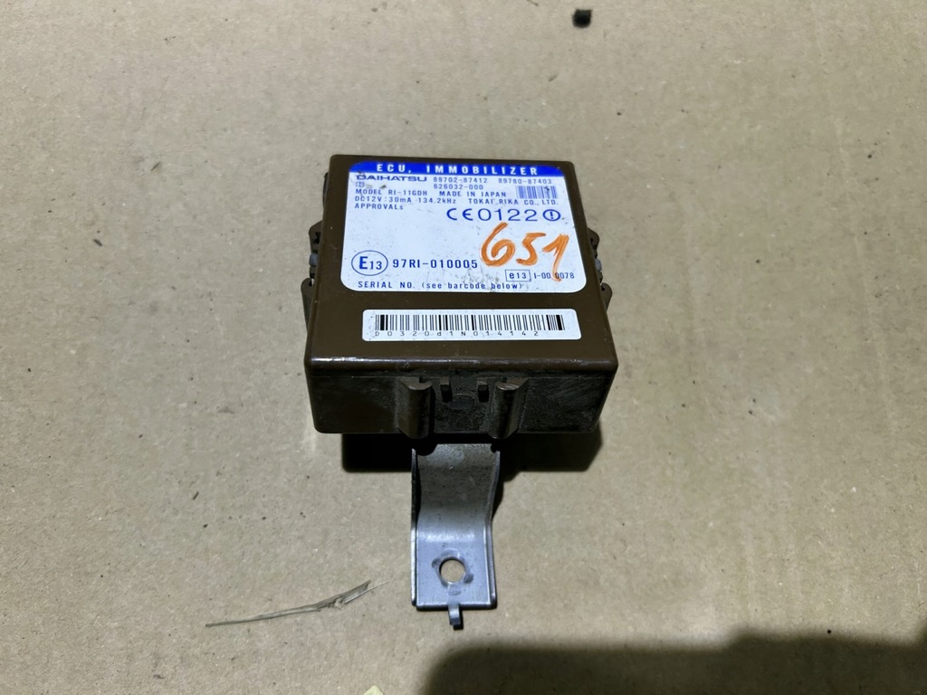 фото №1, Модуль імобілайзер daihatsu terios 1.3 89702-87412