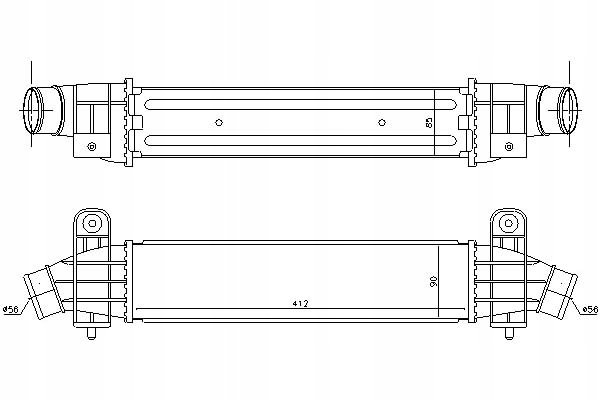 Радіатор повітря mondeo 2.0tdci 00- в Україні