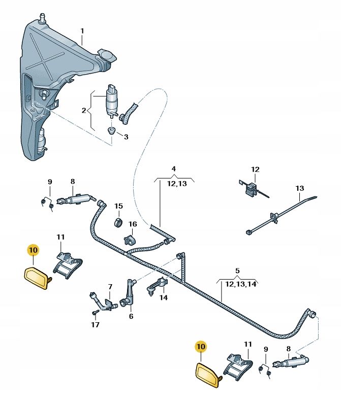 фото №1, Заглушка распылителя фара перед правая audi s8 d4 aso оригинал