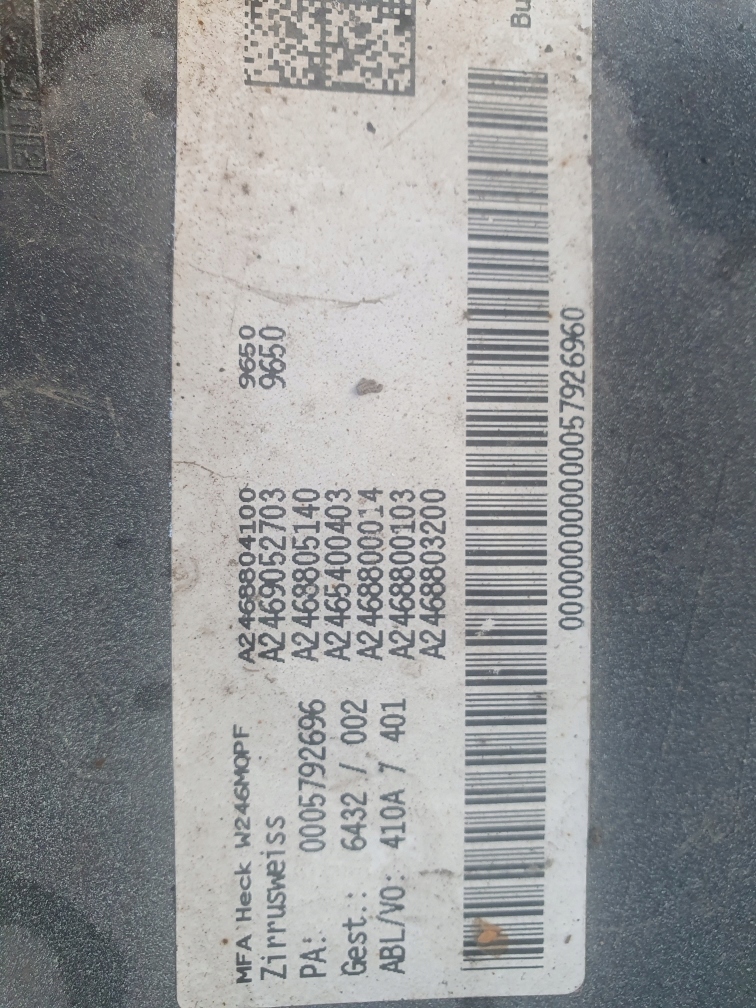 фото №8, Бампер задняя 2468853525 mercedes b-klasa w246