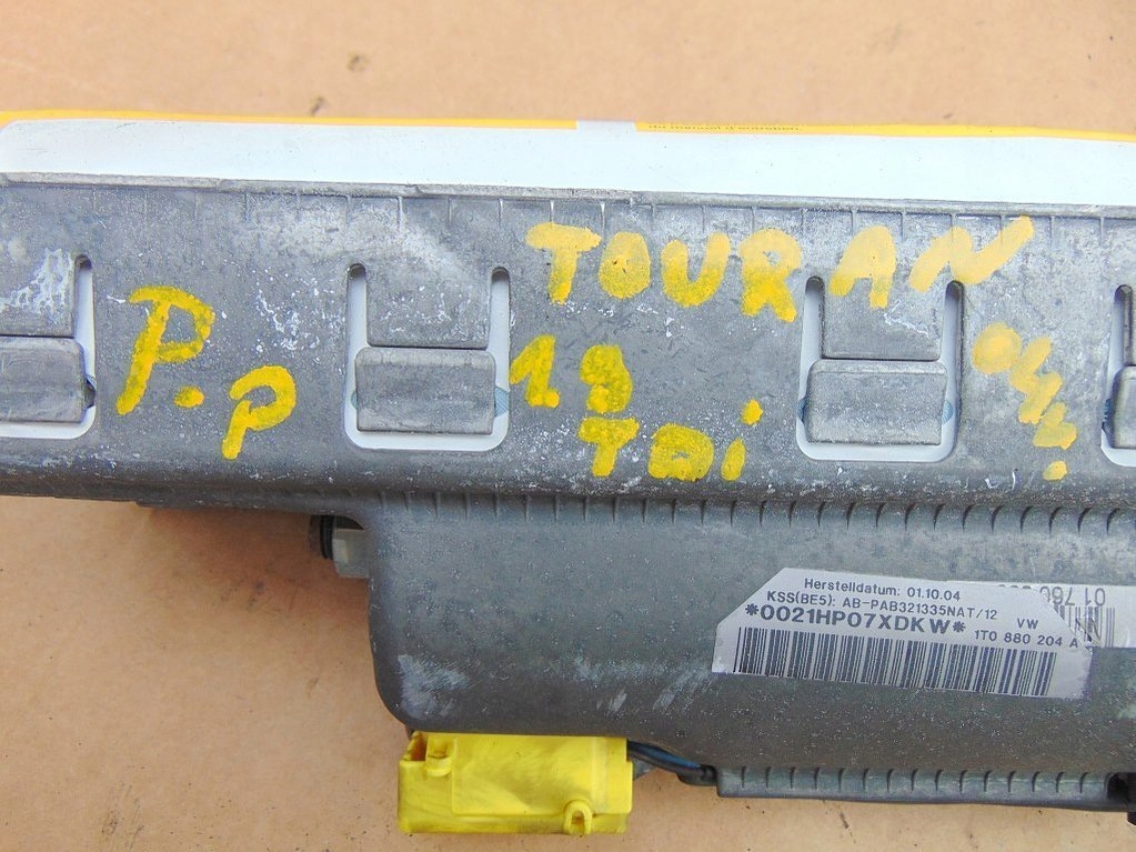 фото №4, Vw touran 1.9tdi 04r подушка безпеки пасажира подушка