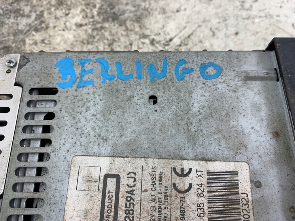 фото №7, Peugeot 307 citroen berlingo радіо заводський cd 96635824xt