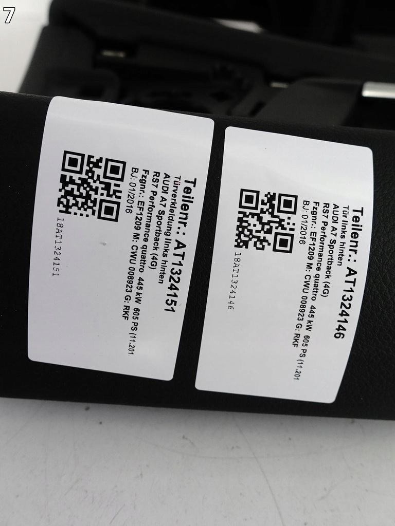 фото №8, Audi rs7 s7 a7 4g8 c7 10-18 lift оббивка обшивка двері ліва задня exclusive