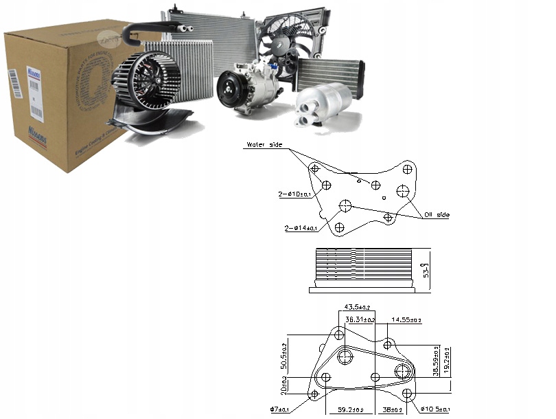 Купить Nissens 91202 радиатор масла, масло двигательный