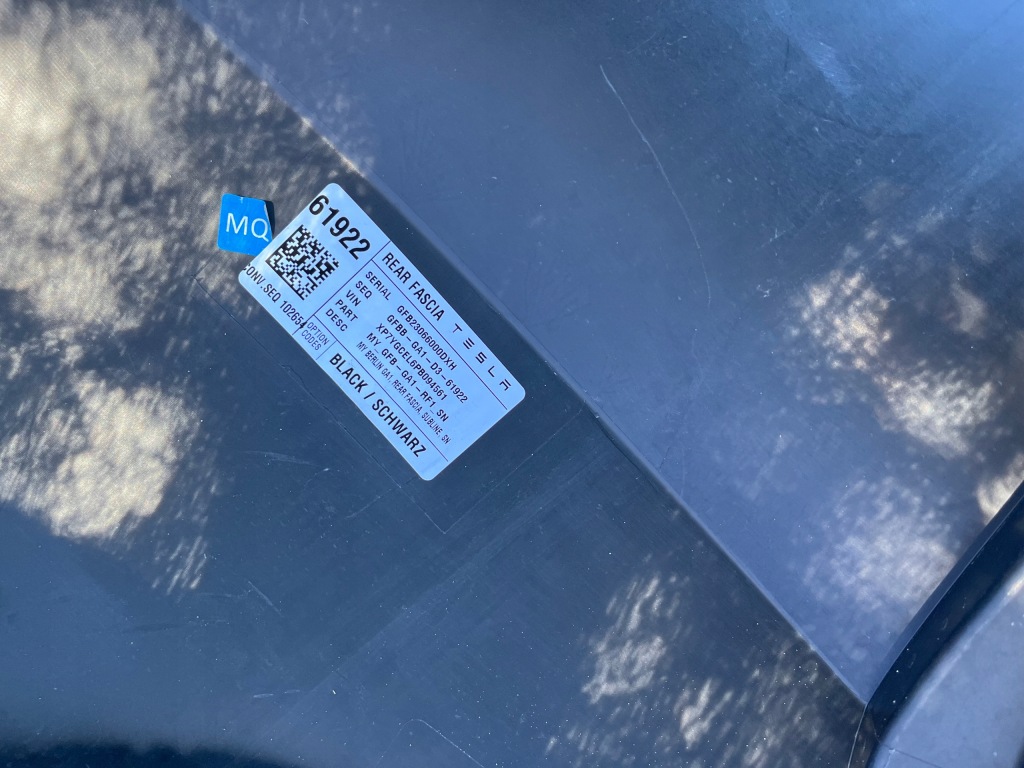 Бампер задняя задний tesla model y 19r 2019 1494006-00-b 04.25 с Разборки