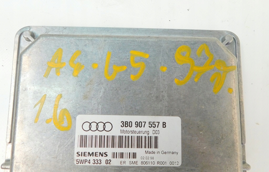 фото №8, Audi a4 b5 1.6 94-01 бортовой компьютер блок управления двигателя 4b0907557b