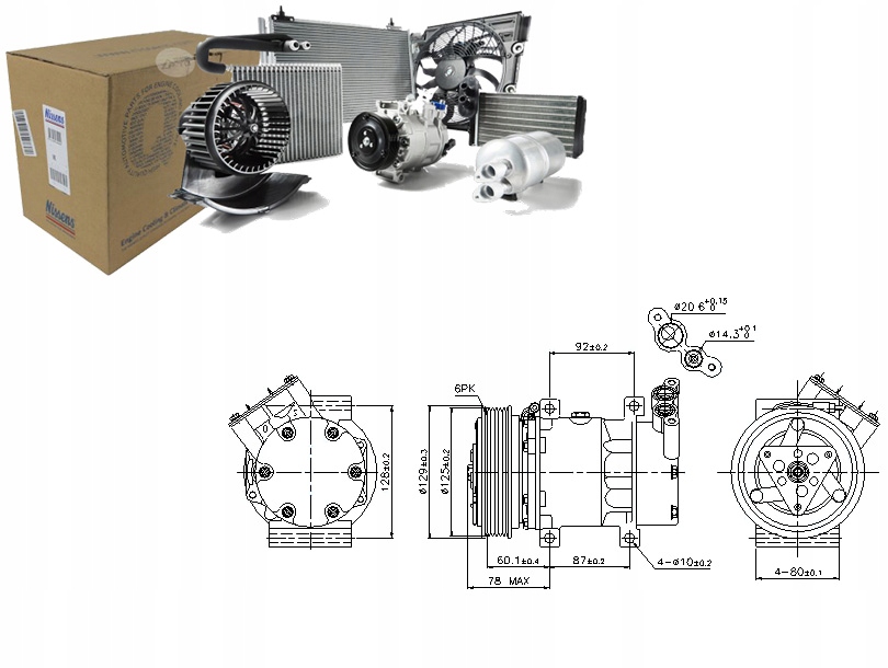 фото №1, Компресор кондиціонера renault clio ii kangoo kang