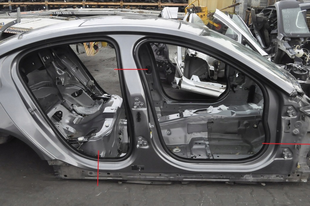 фото №1, Jaguar xe блок двигателя порог правый