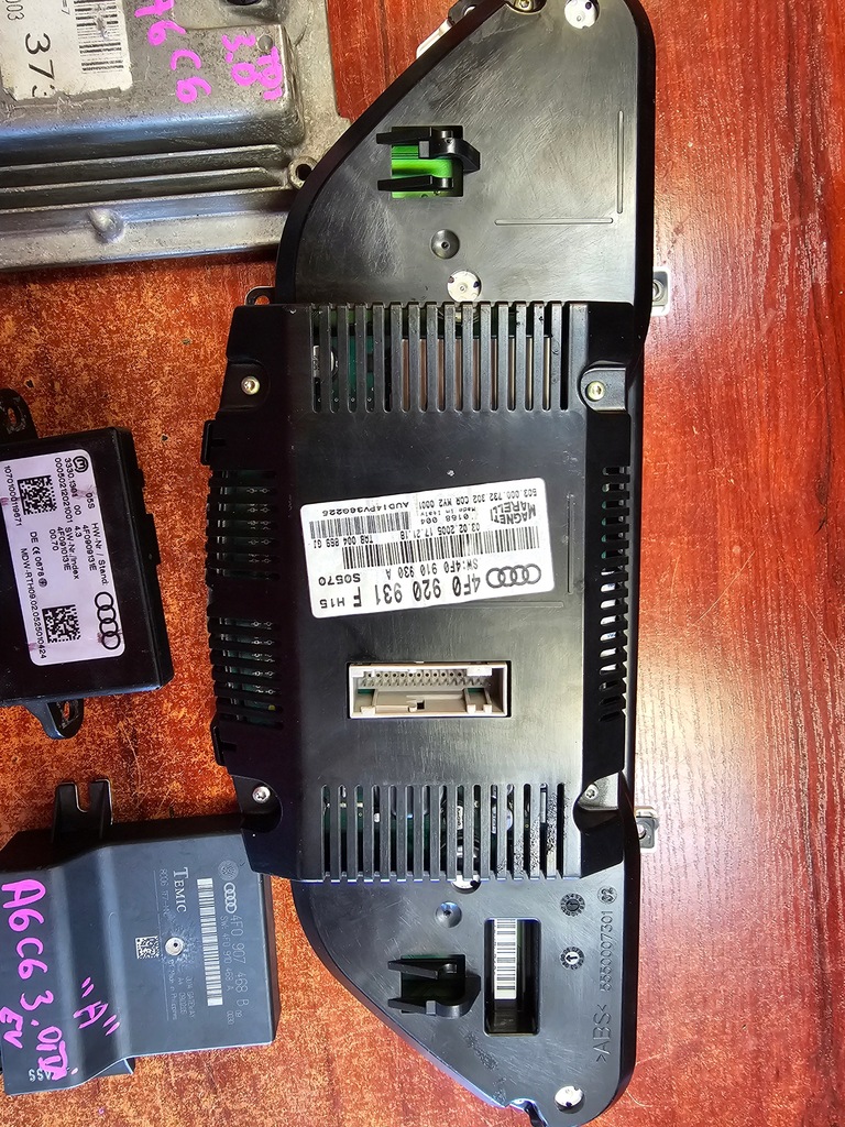 фото №11, Набор иммобилайзер стартовый счетчик бортовой компьютер ключ audi a6 c6 3.0tdi 4f0910401j