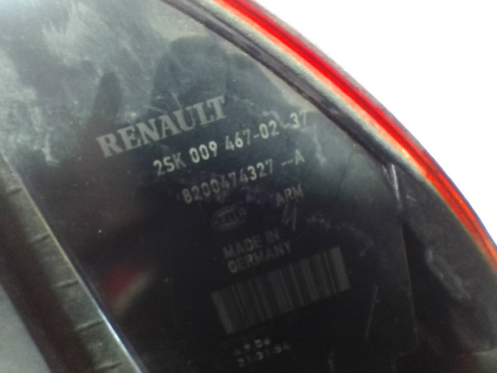 фото №6, Лампа задняя правая renault scenic ii 8200474327-a