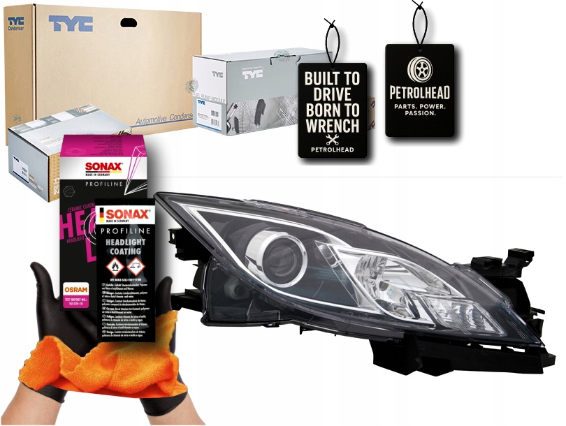 фото №1, Фара p mazda 6 gh 08.07-12.13 tyc #petrolhead pro+ kit8