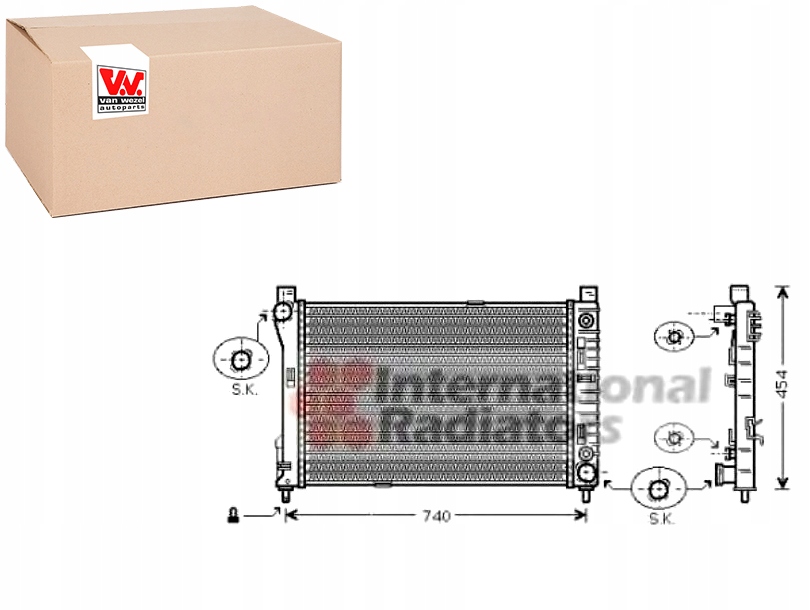 Купить Радиатор воды mercedes c 200 cdi 203.007 w203